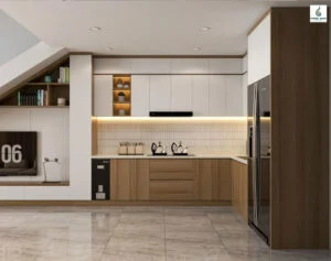 Nhà mẫu Lumi Phước Đông New City 1 trệt 1 lửng